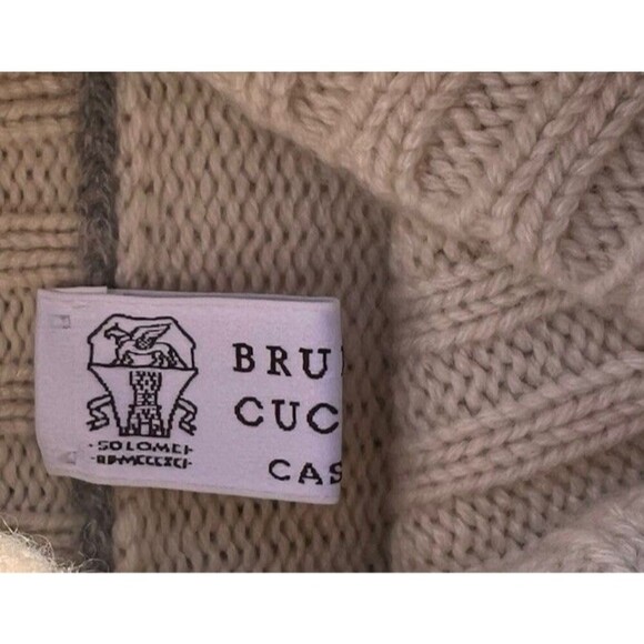 Brunello Cucinelli Ethnic Jacquard Turtleneck Sweater Fair Isle Roll Neck IT 50 - Picture 12 of 16